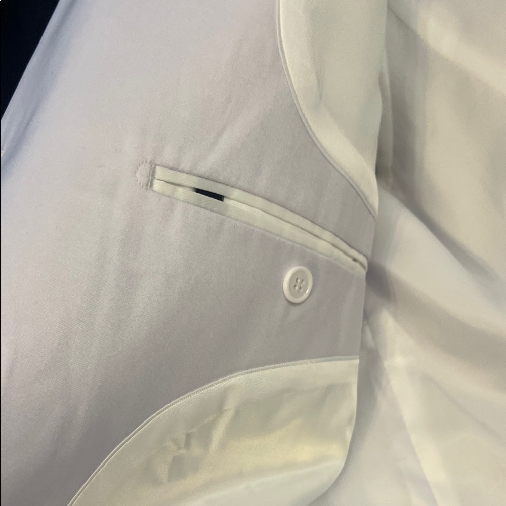 Men’s White Elegante Gentiluomo Italiana Collezione Suit Sz 43R. - Picture 4 of 16